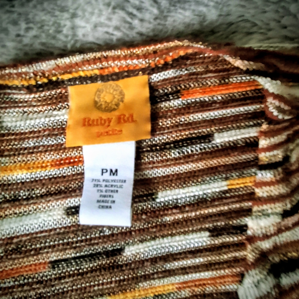 Ruby Rd. Women's Earthy Tones Cardigan - Picture 3 of 4